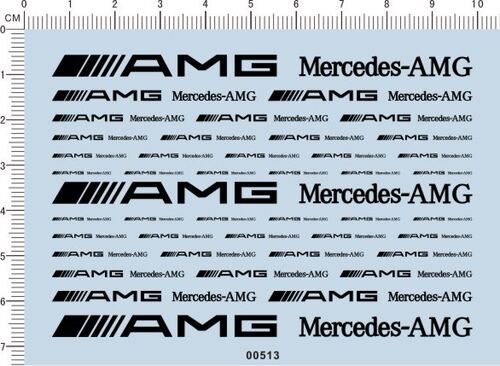 00513  Mercedes-AMG 模型车水贴