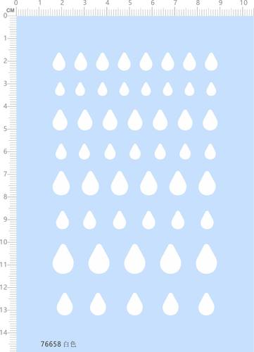 76658雨滴水滴整版CHAMOMILE JASMINE PEPPERMINT模型水贴纸2312
