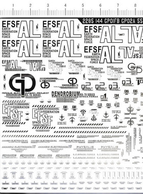 2285   HG 1:144 GP01Fb GP02A 1:550 GP03D gd金属贴纸111