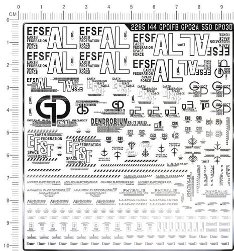 2285   HG 1:144 GP01Fb GP02A 1:550 GP03D gd金属贴纸111