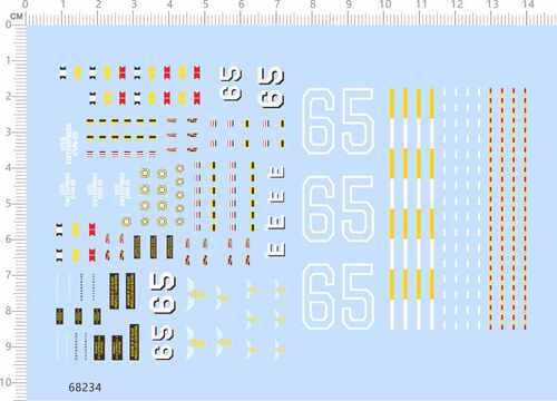 68234整版胶1/700航空母舰CVN-65美国海军企业号核动力航母水贴纸