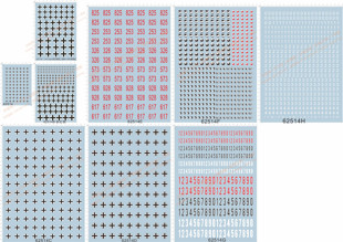 62514 tiger虎式 德国战斗德国数字编号卡通不干胶犀牛水贴1