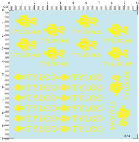 1568-A3005 tyloo 水贴纸