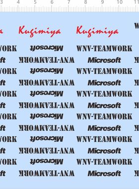80290整版胶 Kugimiya WNV-TEAMWORK Microsoft 鼠标水贴