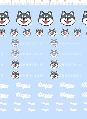 74748模型版水贴 柴犬 CHUNJUAN xxxpau 七月