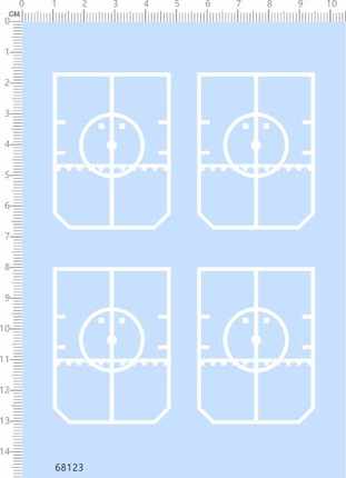 68123整版胶 1/350提康级驱逐舰停机坪比例模型剪纸水贴纸