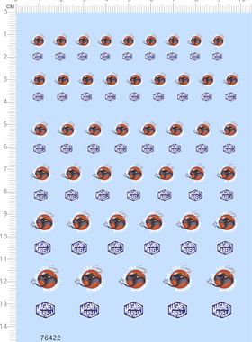 76422整版水贴 眼镜蛇 法拉利 MAGNETI 模型车定制打印2312