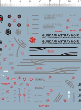 62100龙MBF-PO2 RED DRAGON漆黑异端迷惘MG MBF-P0X Astray Noir