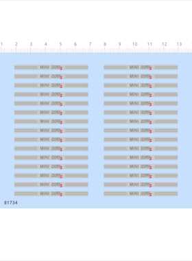 81734比例模型车水贴1/18 mini cooper s 车钥匙涂装扣定制现货