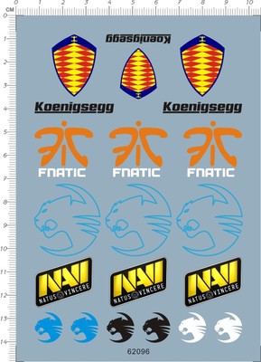 62096 整版fnatic natus vincere 冰豹科尼塞克键盘鼠标水贴 现货