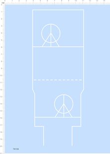 76158甲板线071两栖登陆舰 整版水贴 船舶模型定制打印2311 1/350