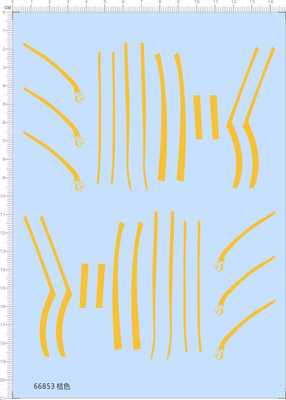 66853整版胶1/18帕加尼风神MEXIN SPECIAL拉花线条直线剪纸水贴纸