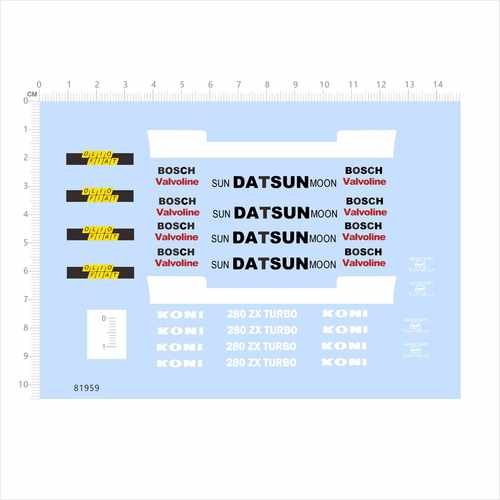 81959 datsun zx turbo olio fiat BOSCH VALVOLINE KONI水贴2404