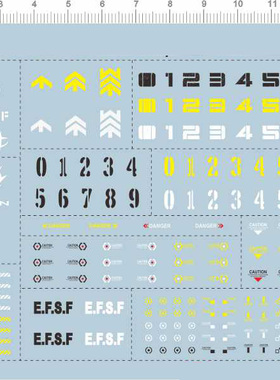 65056A- MS-06 ZAKU TANK吉恩吉翁自护军衔袖章数字编队联邦gd水