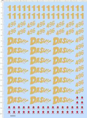 68066整版胶dash天皇巨星496达修四驱车水贴纸向上箭头剪纸水贴纸