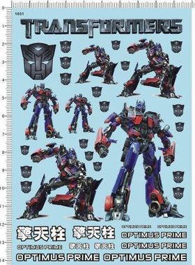 1031  Optimus Prime 擎天柱 变形博派痛车模型去底贴