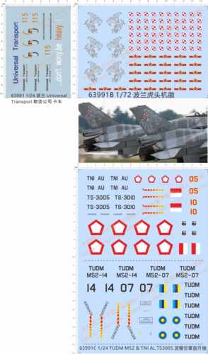 63991整版胶TUDM M52 TNI AL TS3005波兰虎头Universal Transport