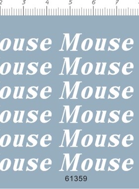 61359-608# Mouse 水贴纸