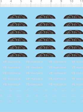 79235整版水贴 1/24 ls400 Celsior 仪表盘 V8模型车定制打印2403