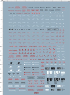 61077-A7012  pg vp caution 通用警告警示标示gd水贴2现货