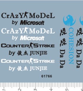 61766-A3314 crazy model microsoft cs cohesion 键盘鼠标水贴1