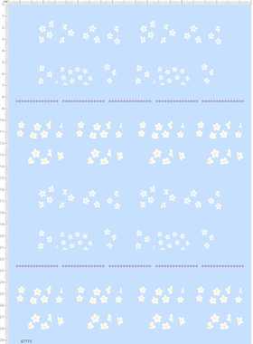 67775整版胶樱花图案花瓣红异端独角兽海牛天使飞翼掉毛敢达水贴