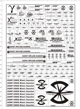 7363-@217 PG ZGMF-X56S Blast Impulse gd金属贴纸1