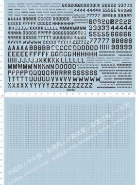 60920 usa 美国美军英文数字字体tank飞机飞机军舰水贴 定做订做1