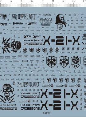 62597-7E16 HG XM-X1 CROSS BONE X-1 全武装型骷髅gd水贴111