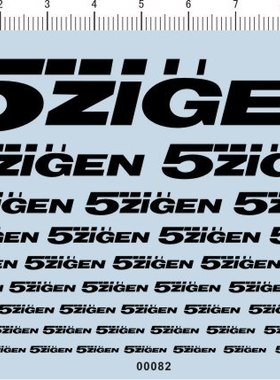 00082-A3606 5ZIGEN 模型车水贴纸