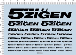 00082-A3606 5ZIGEN 模型车水贴纸