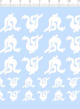 68389整版胶杯子花纹凤凰鸟鸭子吉祥物纸模模型水贴纸定做订做