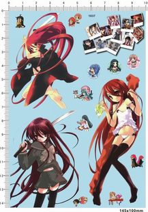 Eye Blaze Syana动漫人物比例模型车剪纸水贴纸 胶灼眼 1037整版