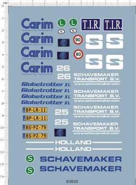 63830-14009 1/24 Carim 日本精密仪器运输 Sghavemaker荷兰物流