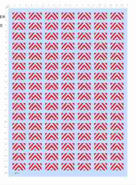 85511起重机吊臂挖土机红色危险警告条纹模型车水贴不干胶现货