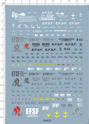 64425-15305 MG RX-78-2 ver 2.0 二号机gd水贴改gundam decal2