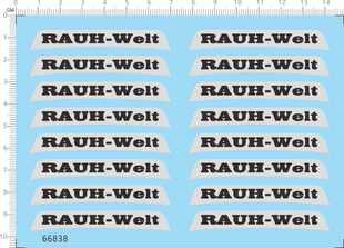 66838整版胶1/18保时捷RWB rauh-welt挡风玻璃贴车模剪纸水贴纸