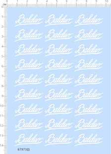 67973整版 签名英文名小丑字比例模型剪纸水贴现货 胶baldur个性