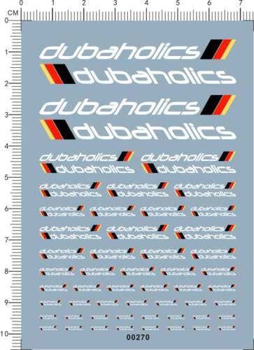 00270-A1713 DUBAHOLICS 模型车水贴纸