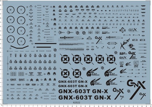 62522-B2102 PG GNX-603T GN-X 厄运式白虎星gd水贴2