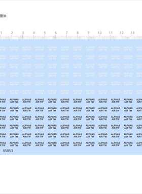 85853水滴轮ALPHAS AIR TW渔轮模型水贴可撕膜不干胶独立胶位现货