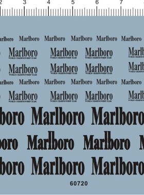 60720-A906 整版胶 万宝路 marlboro 模型水贴 现货