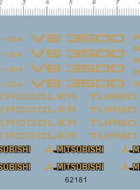 62181  1/10 CC01 pajero 三菱帕杰罗遥控车模型水贴 现货