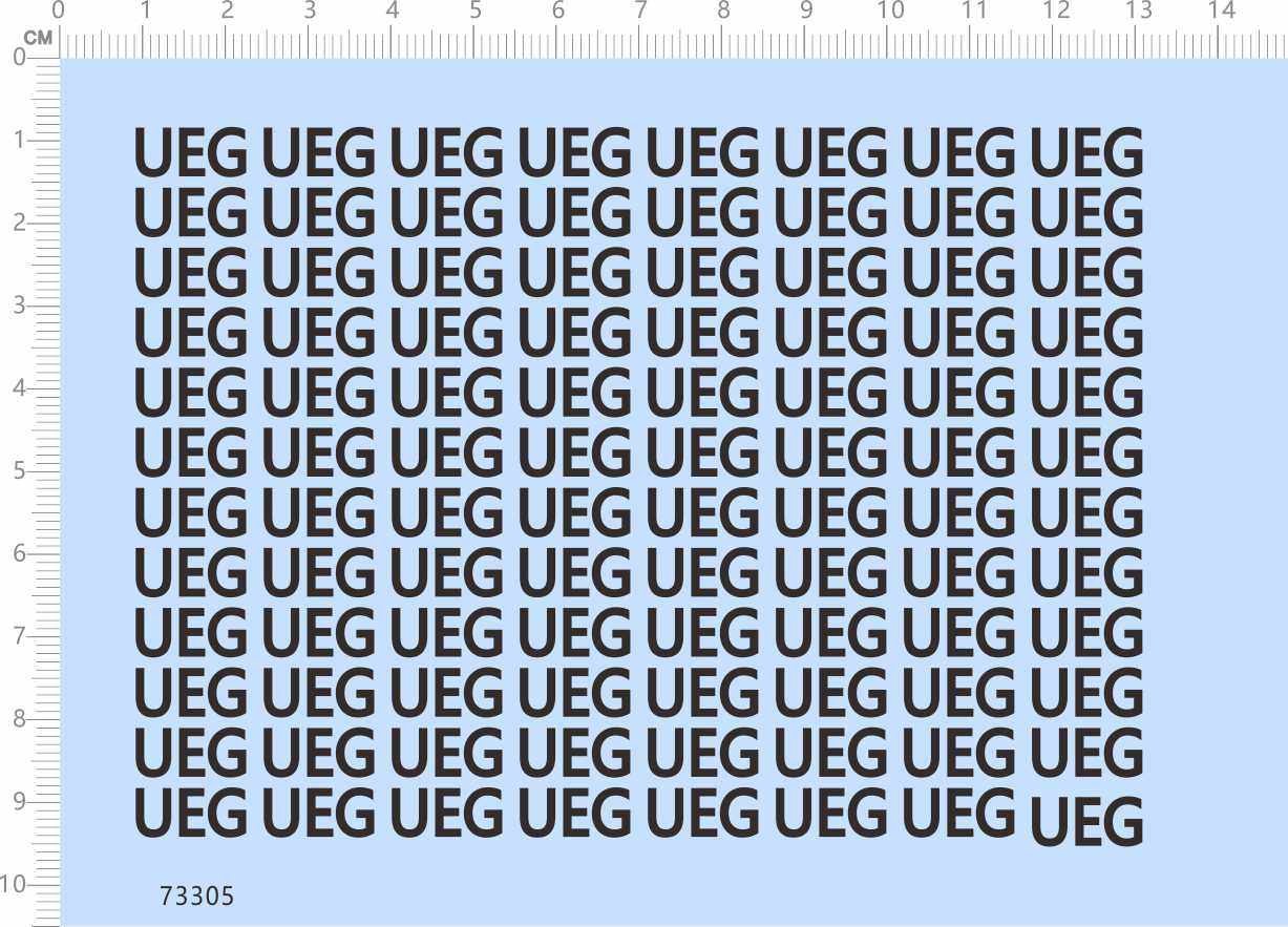 73305整版胶 联合国第三版 ueg 比例模型水贴纸打印