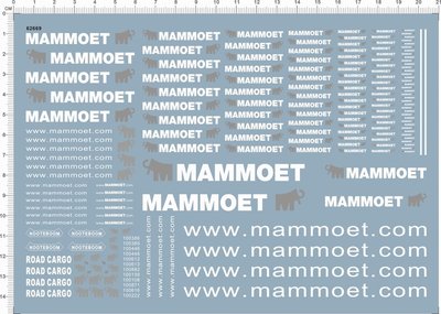 62669- 1/50 mammoet 大象 LTM 11200吊车模型水贴