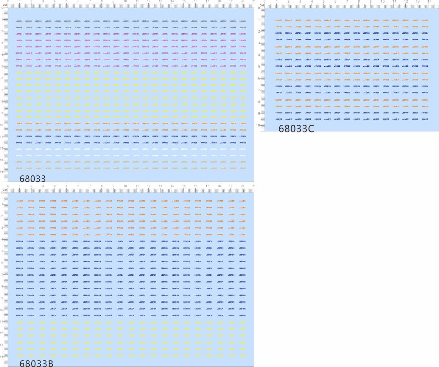 68033整版胶LEBRON JAMES比例模型车剪水贴纸定做订做定制水转印