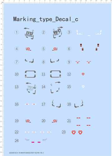 GD269整版胶SCV-70 WHITE BASE EFSF 102 RX-78-2 Marking_type