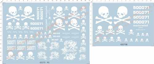 63275 整版PG MMJ mastermind ZAKU II 暗黑扎古骷髅头gd水贴现货