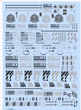 72524整版胶 SPACE PLAN FLASH 条形码模型水贴