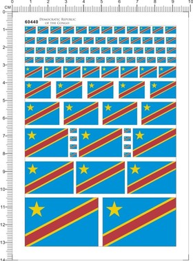 60440-p5 刚果 The Republic of Congo 水贴纸(需自行裁剪)